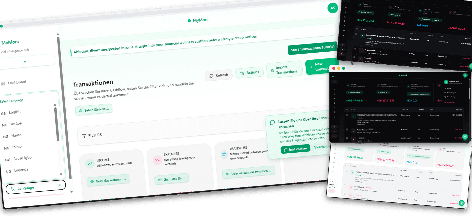 MyMoni – AI Finance Platform